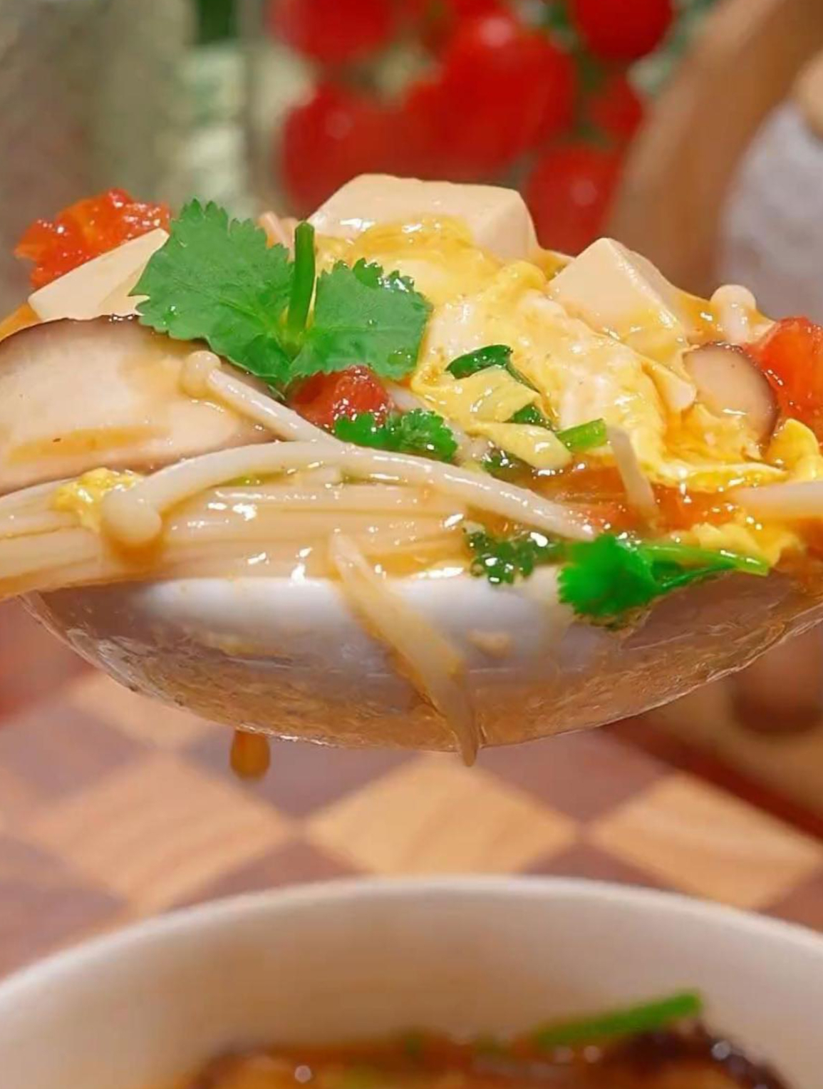 番茄豆腐汤的家常做法,汤鲜味美