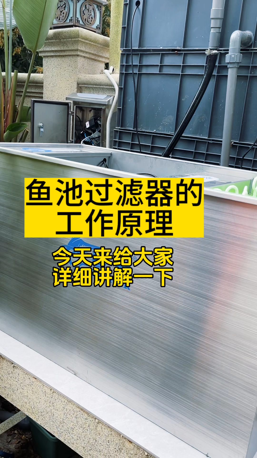 外置鱼池过滤器的工作原理揭密,今天来详细给大家讲解一下。