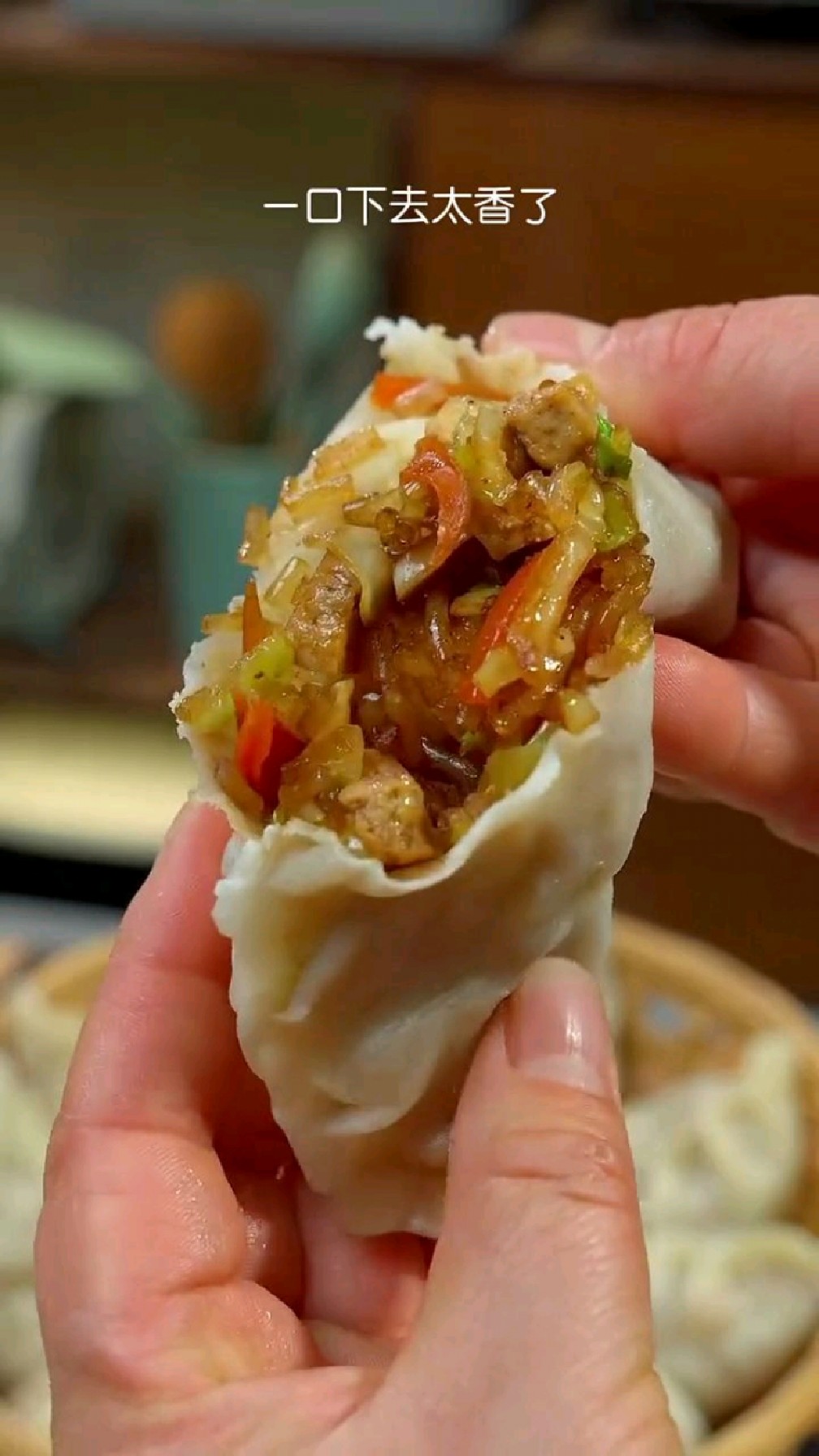 蒸菜饺,不是夸张,比肉都好吃