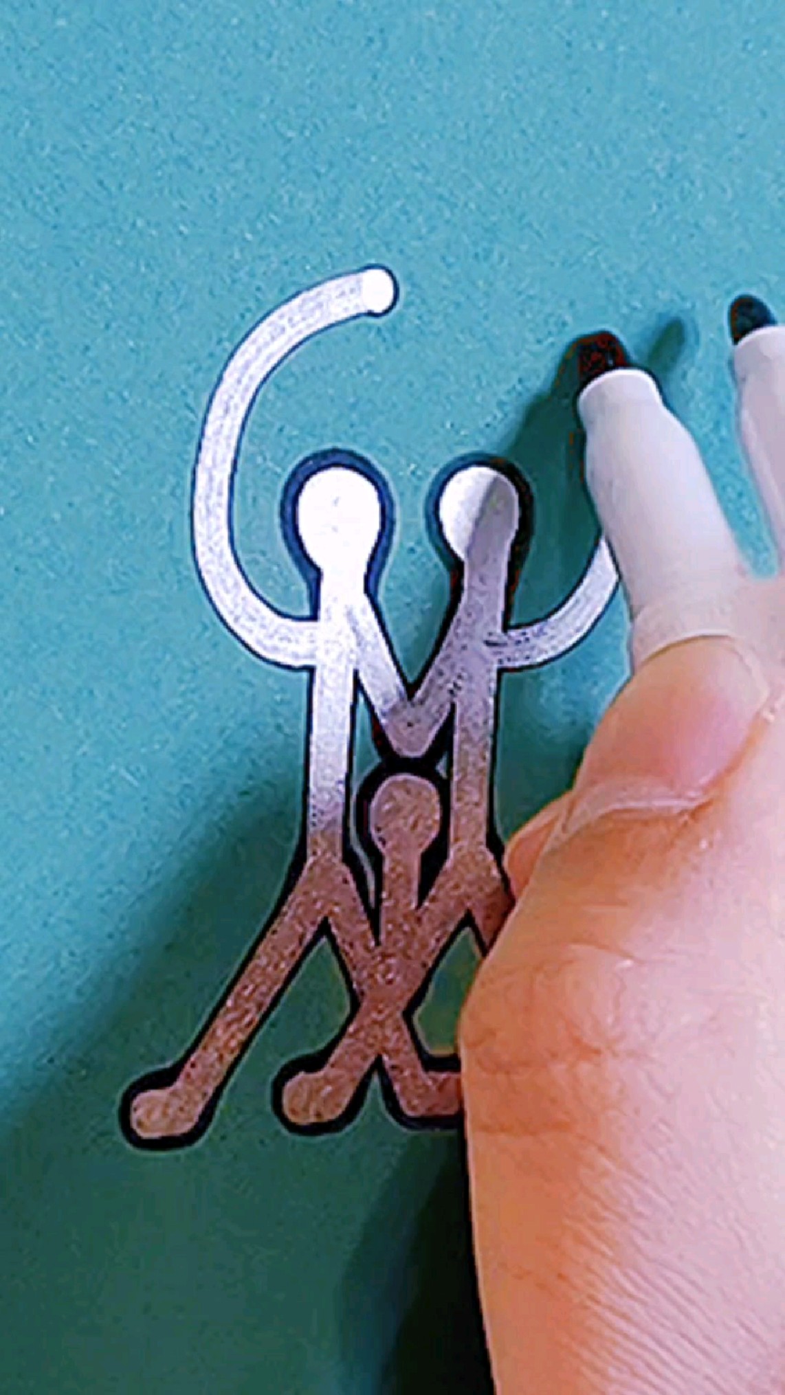 沉浸式手绘一家三口