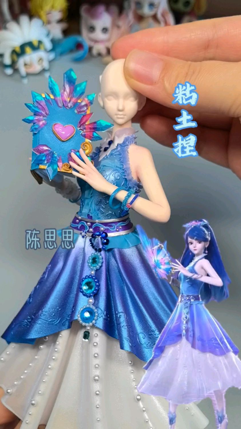 用粘土挑战制作叶罗丽人物!快来猜猜这次制作的是哪位人物呢?