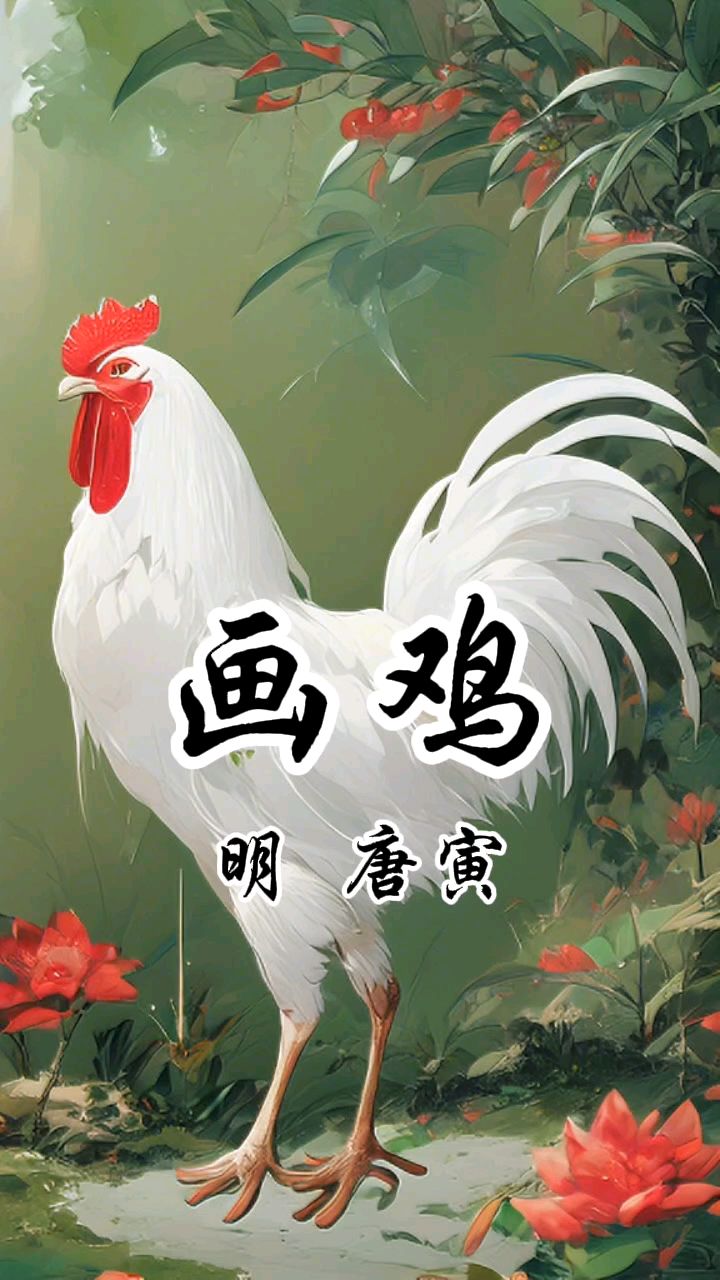 唐诗三百首之画鸡
