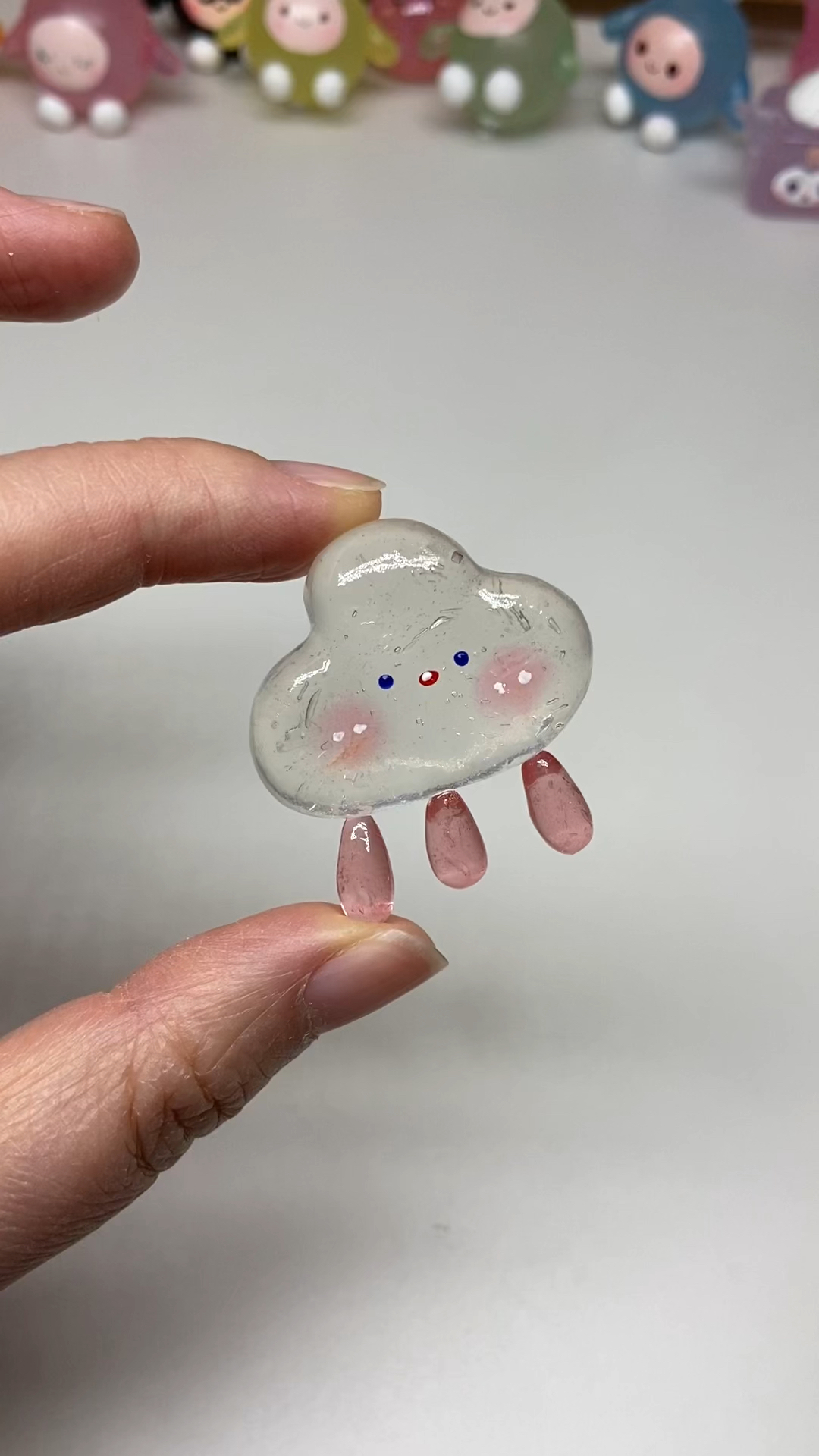透明粘土小云朵教程