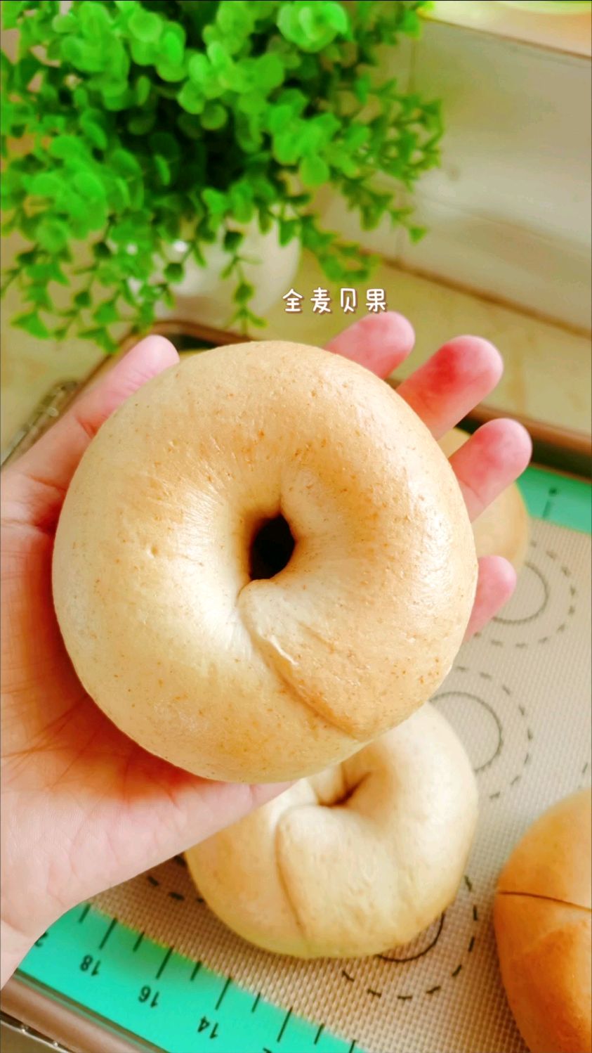 全麦贝果,适合减脂期吃哦!