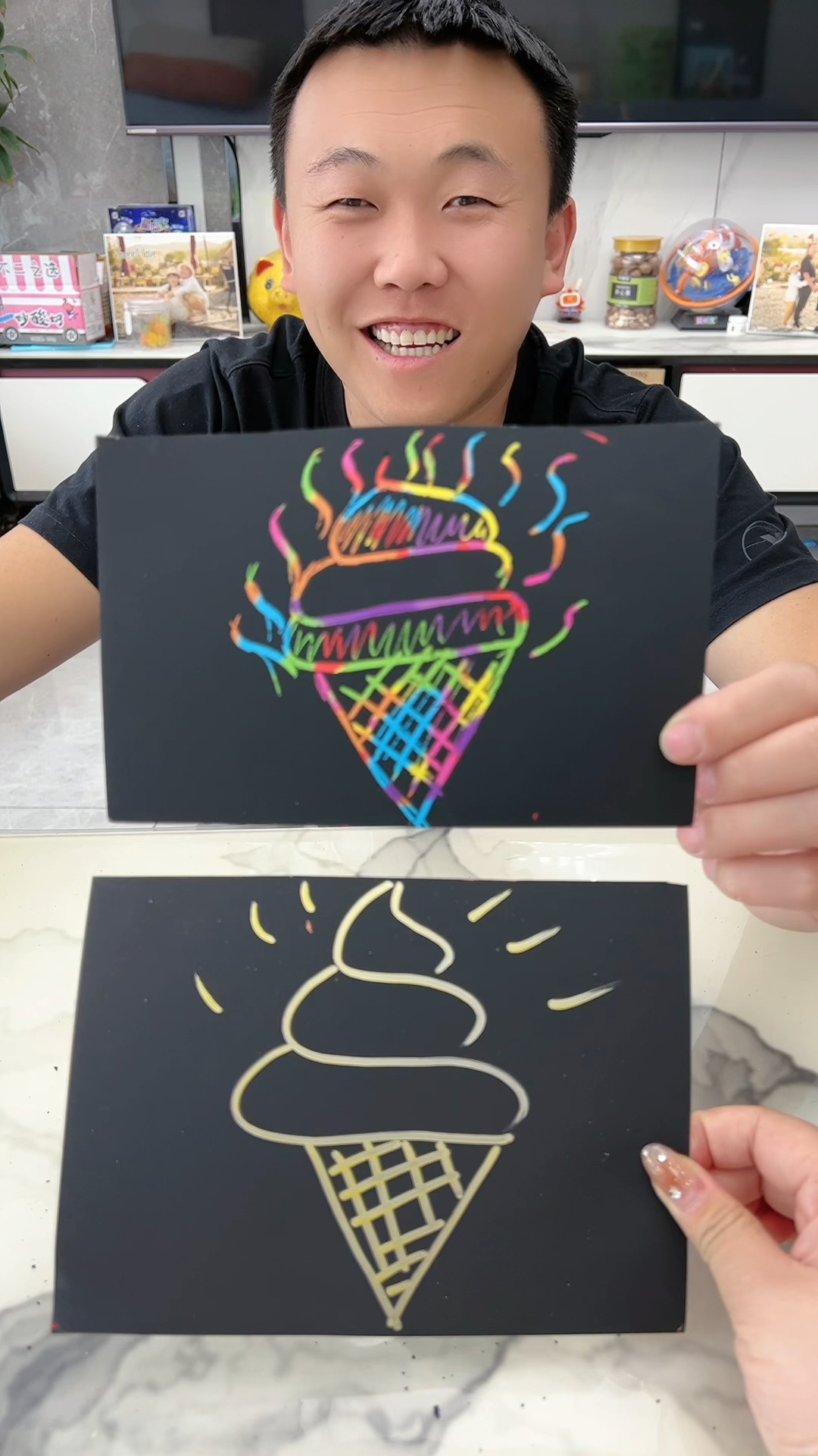 谁的冰激凌画的最好看呢?