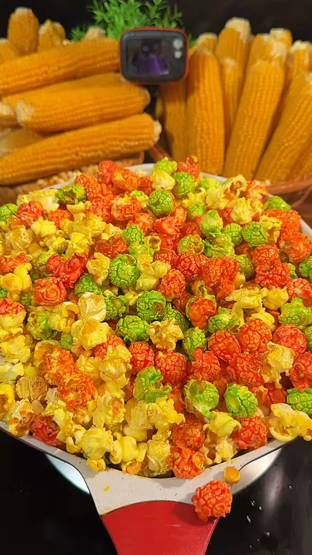 制作彩色爆米花