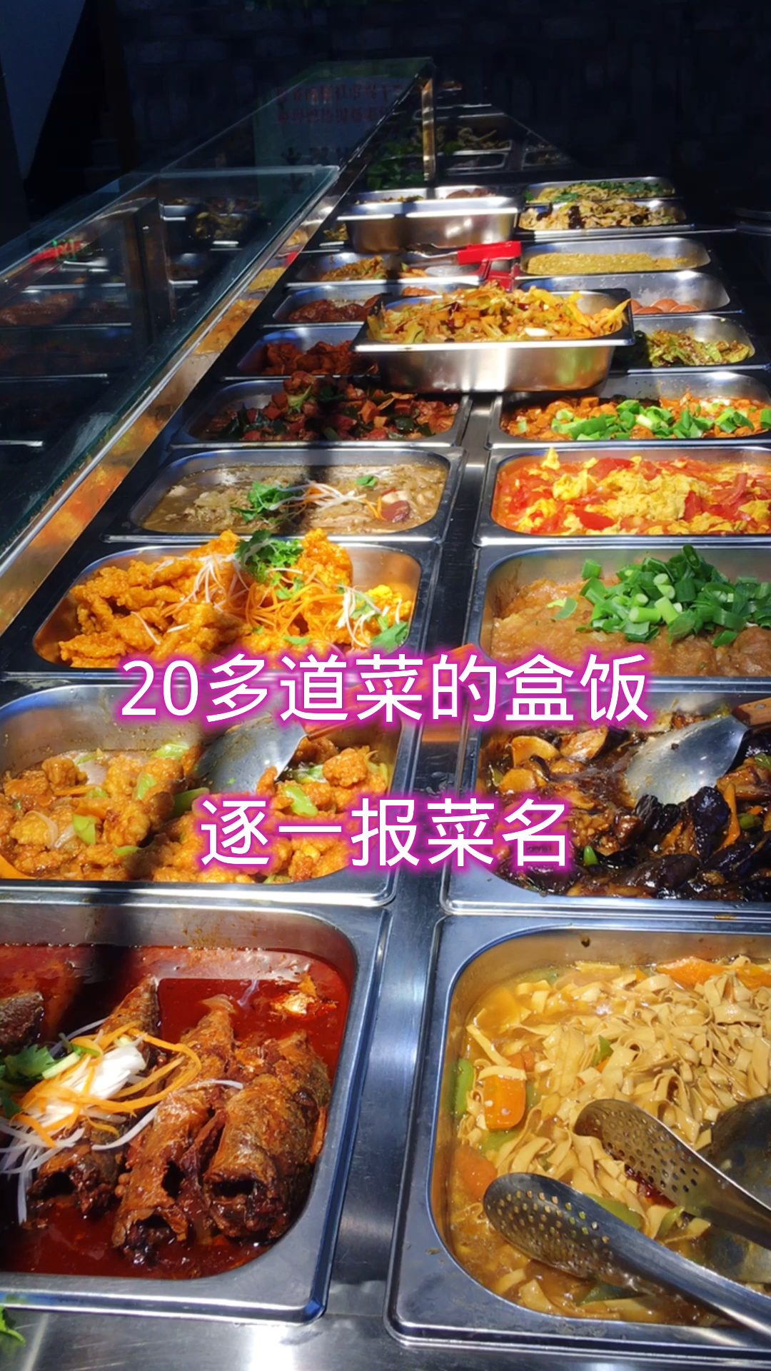 20多个菜的东北盒饭