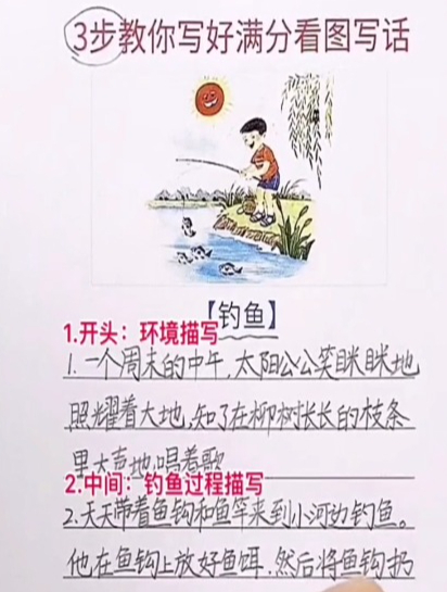 一二年级看图写话:三步教你写好满分看图写话