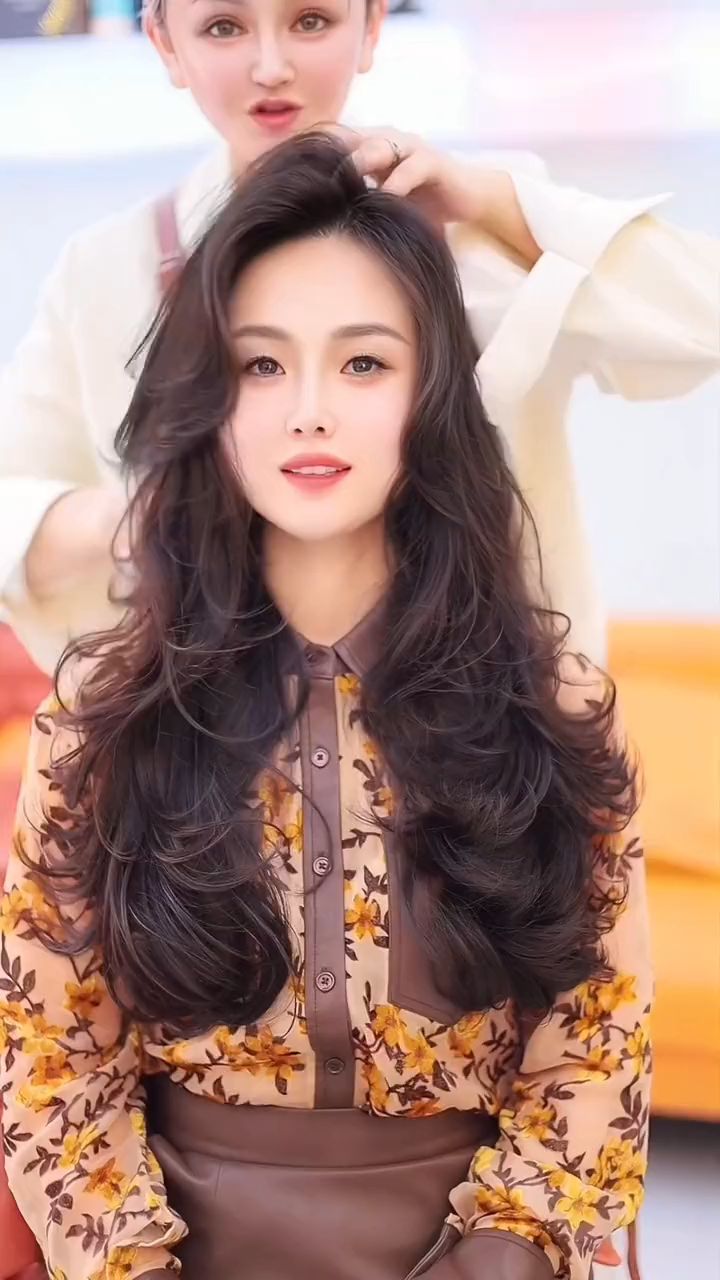 人鱼卷,适合圆脸,长脸,颧骨高