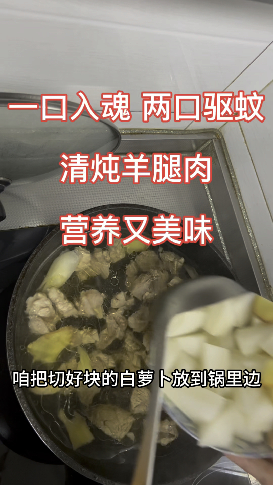 清炖羊腿肉,营养滋补又美味,四季皆宜