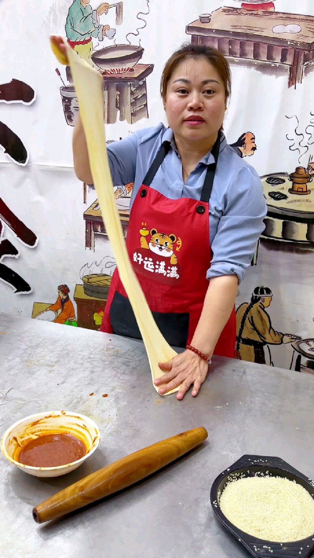 哪里教学烧饼夹菜做法