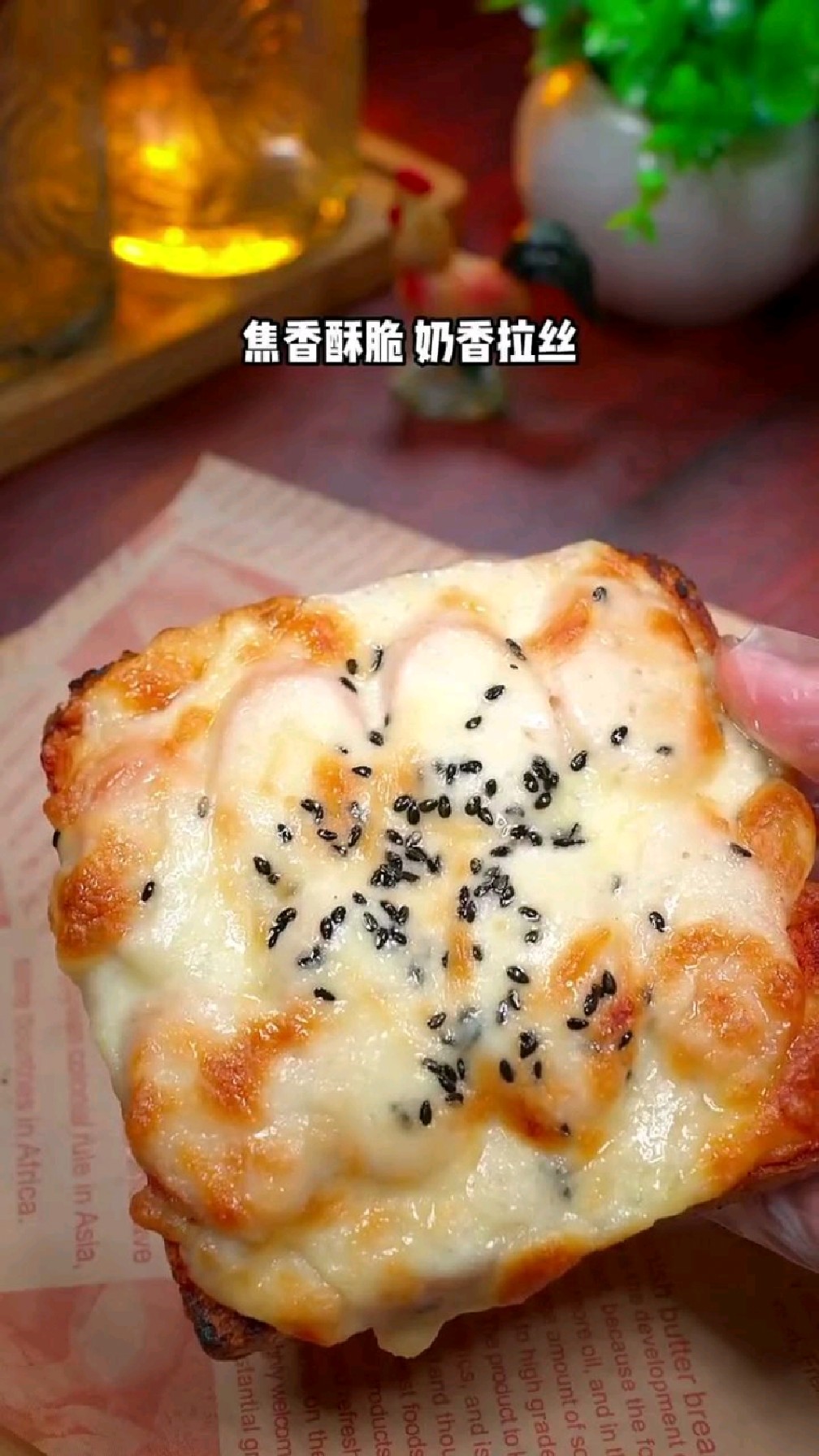 火腿芝士披萨,焦香酥脆