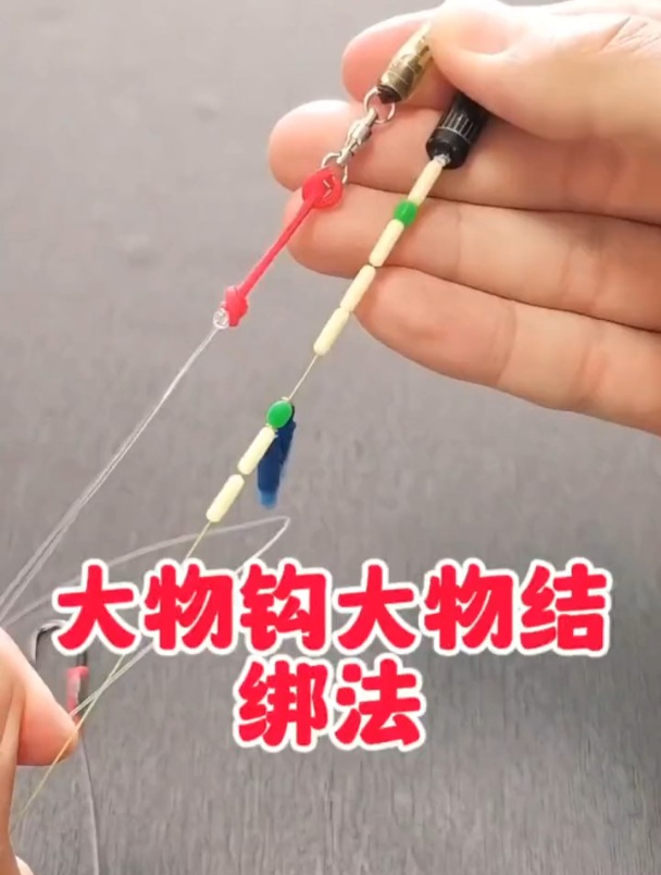 大物钩大物结绑法小教程,又到了钓大物的季节,一起学起来!
