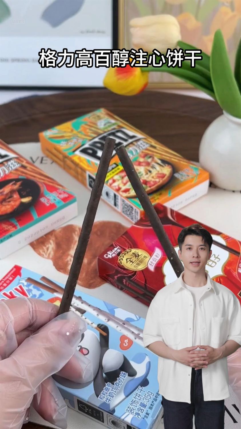 格力高百醇注心饼干,酥脆香醇,每一口都是满满的幸福滋味!