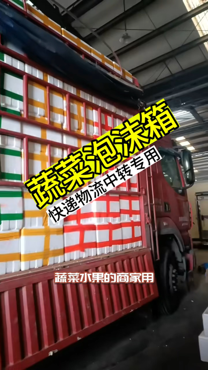 蔬菜水果泡沫箱蔬递包装 物流中转箱保温保鲜冷藏保障商品的新鲜