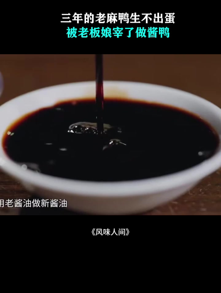 三年的老麻鸭生不出蛋,被老板娘宰了做酱鸭,那叫一个香!