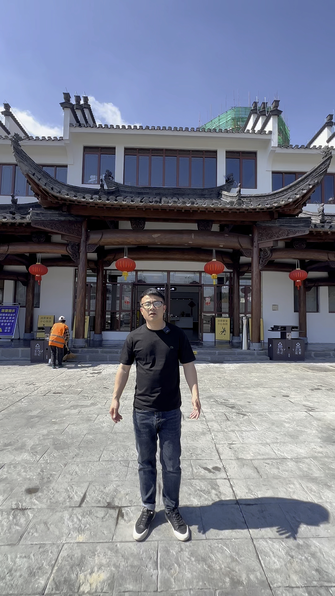 徽派古建门头,防腐木古建筑凉亭长廊