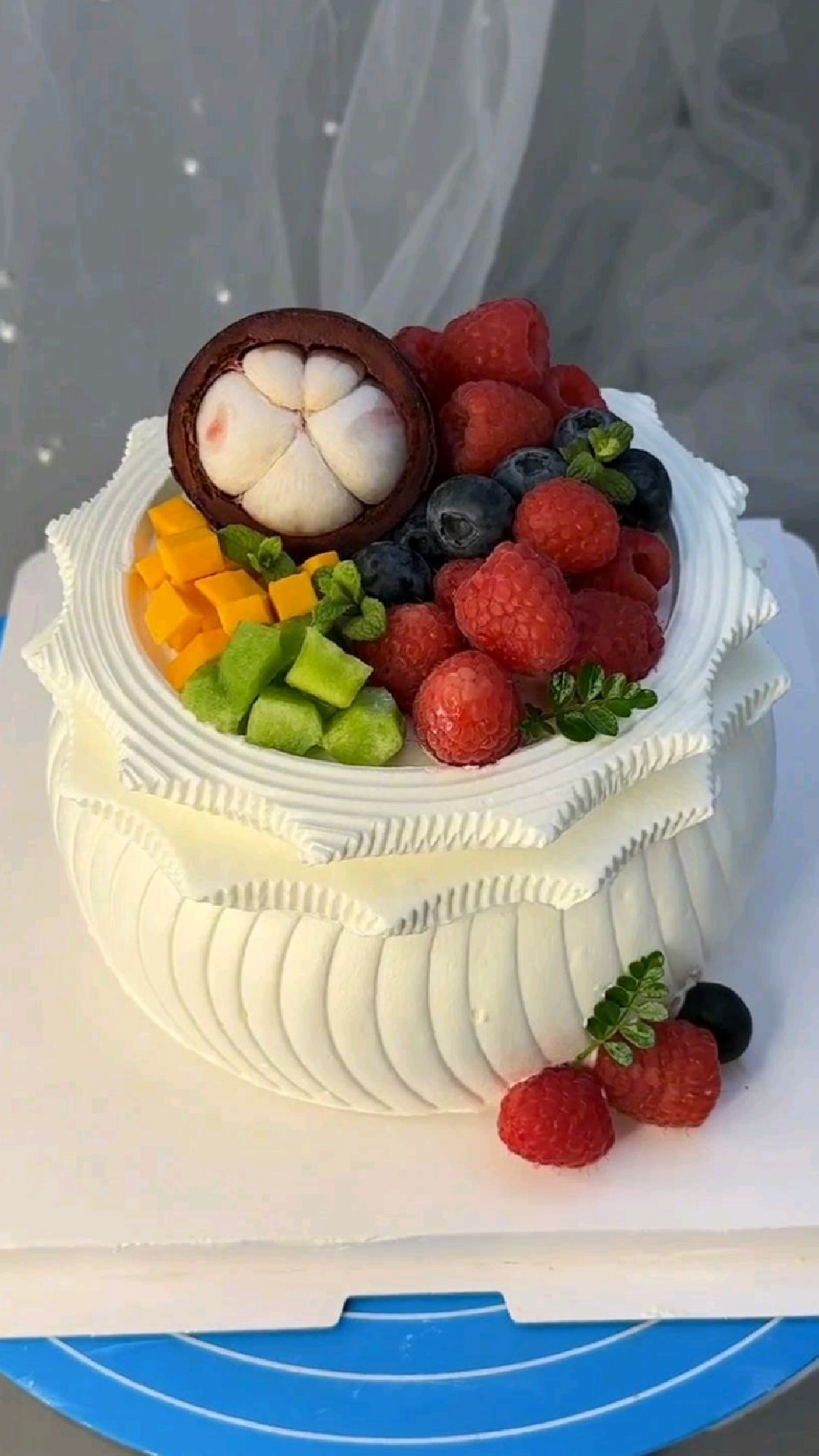来个水果拼盘蛋糕吧!