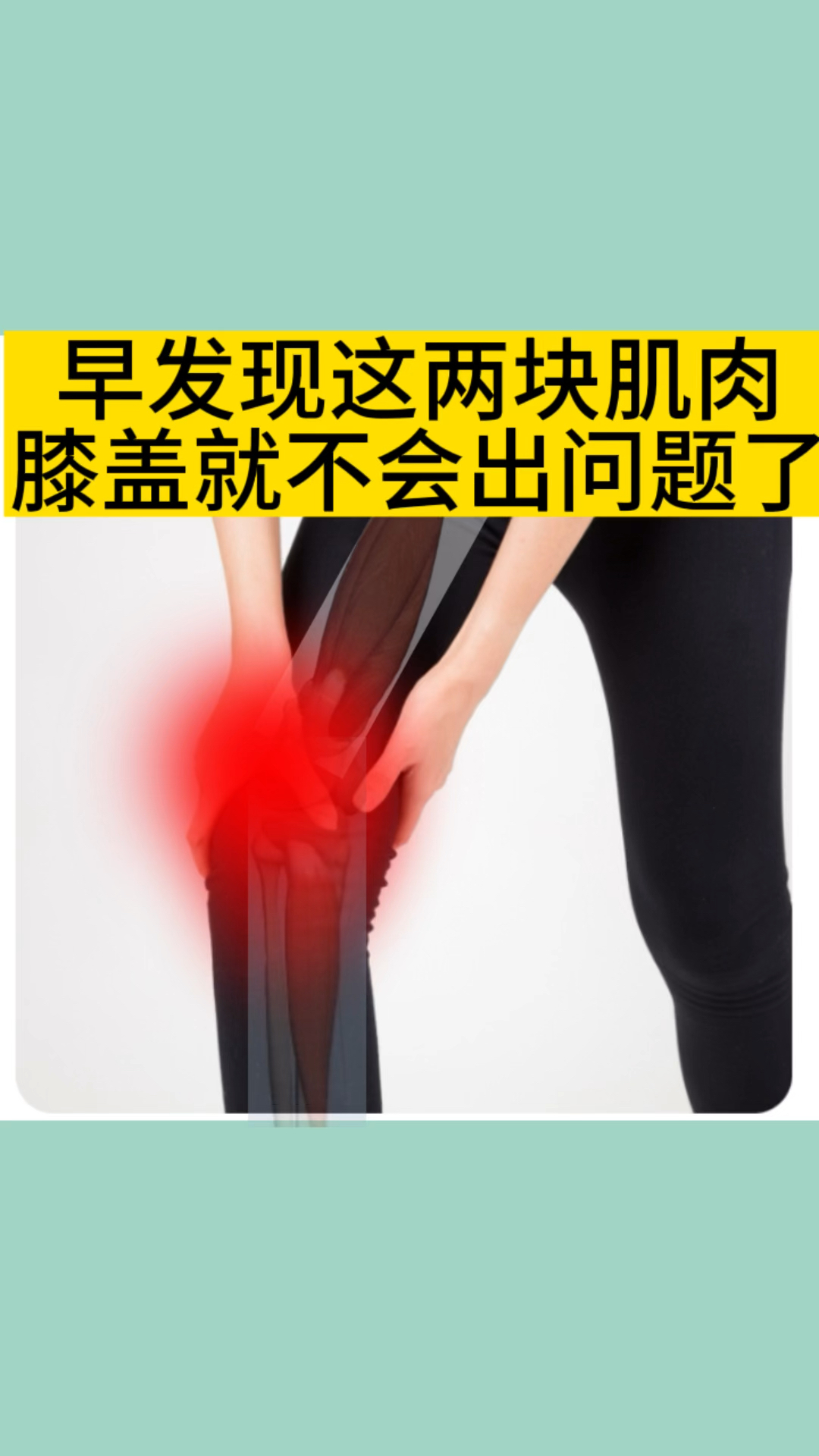 早发现这两块肌肉膝盖就不会出问题了
