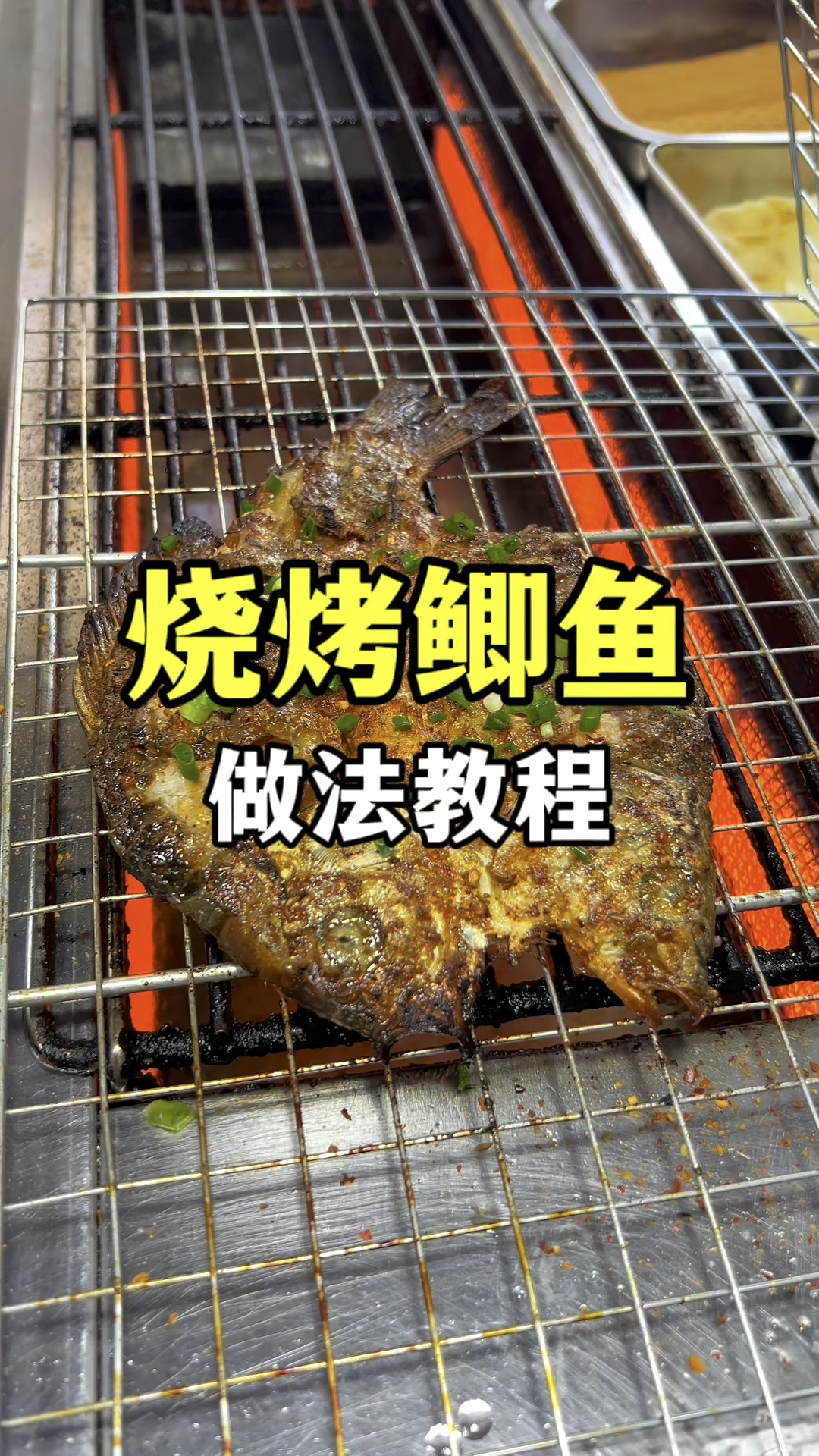 烧烤鲫鱼做法教程,烧烤技术教学