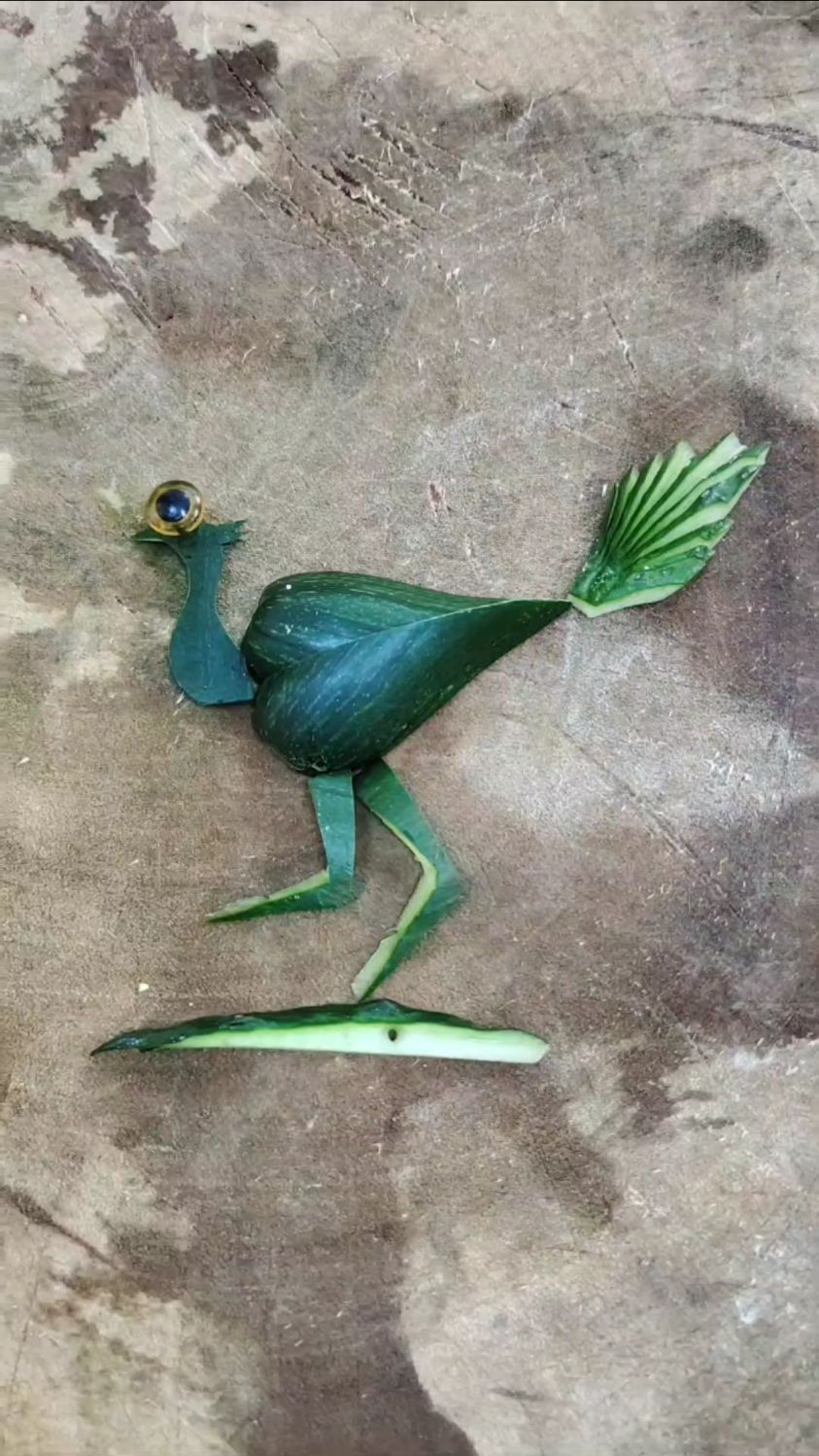 黄瓜心形野鸡做法简单一看就会