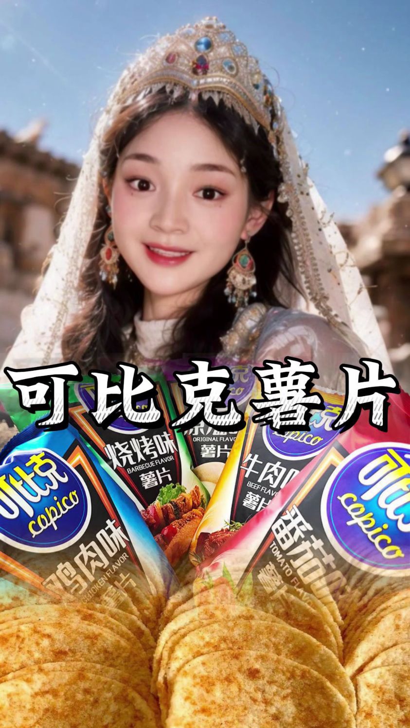 可比克薯片多口味32g袋装批发追剧解馋办公室小吃膨化零食大礼包