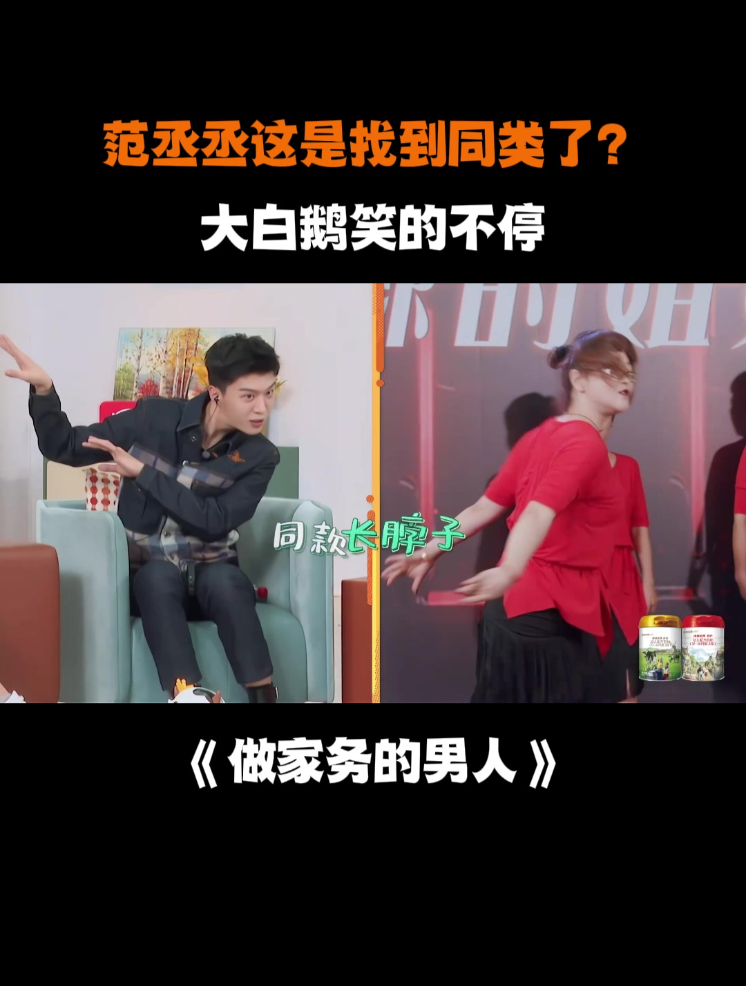 范丞丞这是找到同类了?大白鹅笑的不停丨家务男