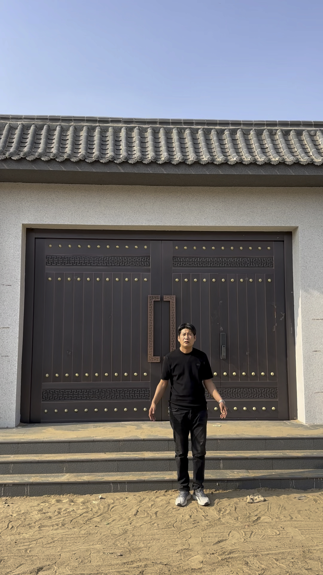 徽派建筑风格大铜门这样做