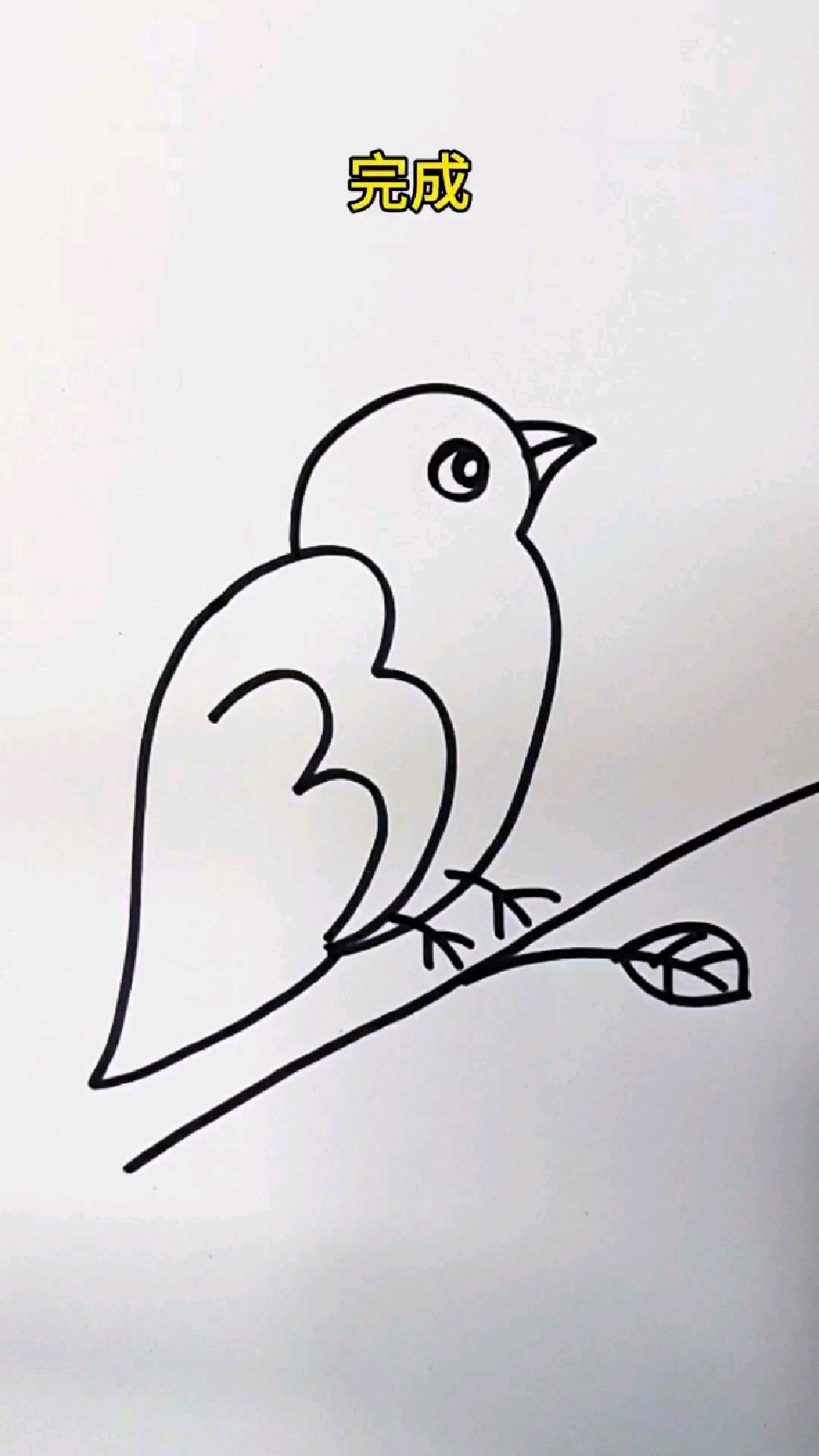 用三个数字3画小鸟,超级简单,一学就会 #儿童简笔画 #育儿简笔画