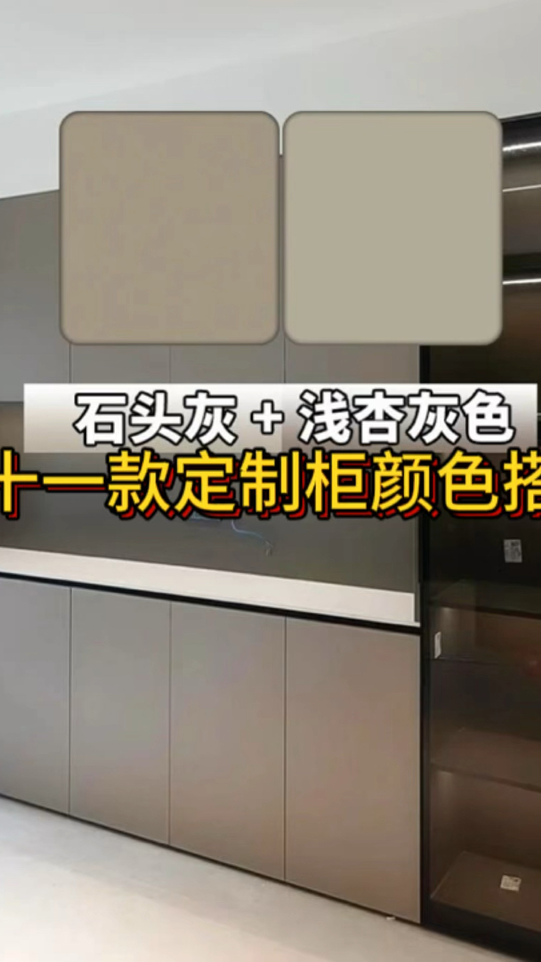 31款全屋定制柜柜体柜门颜色搭配效果实拍
