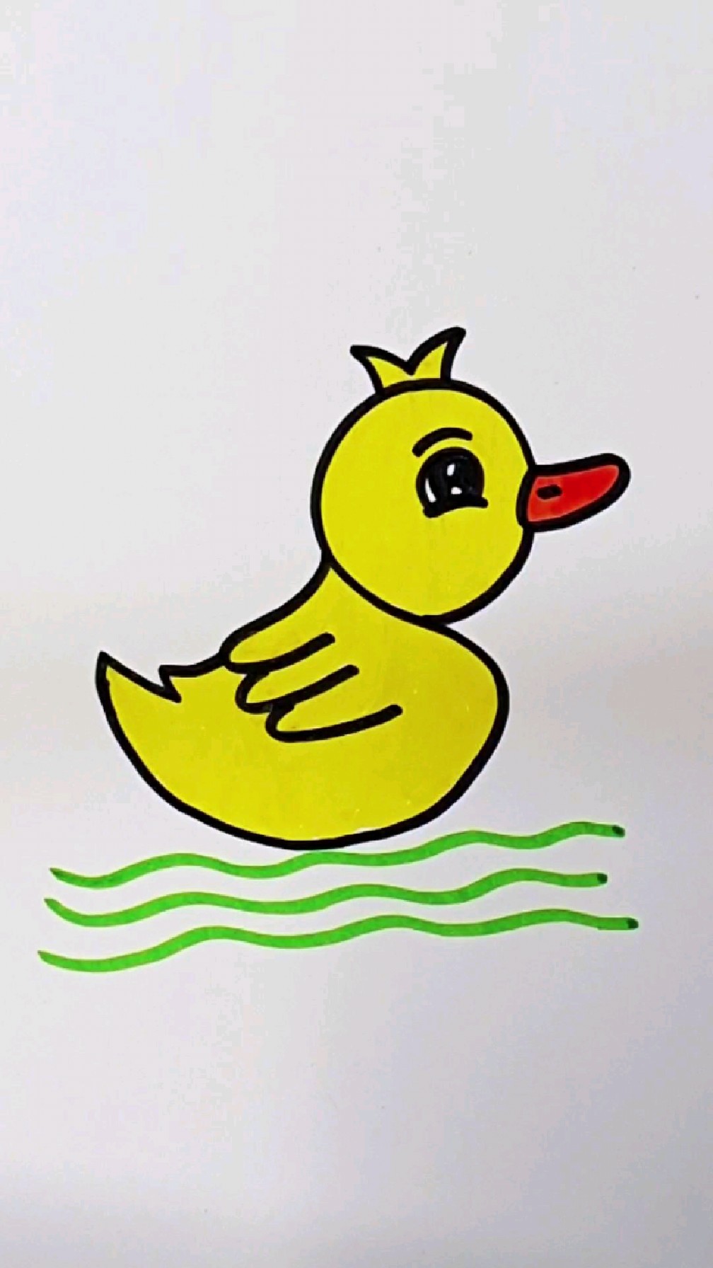 用字母S画小鸭子,超级简单,一学就会 #儿童简笔画 #育儿简笔画