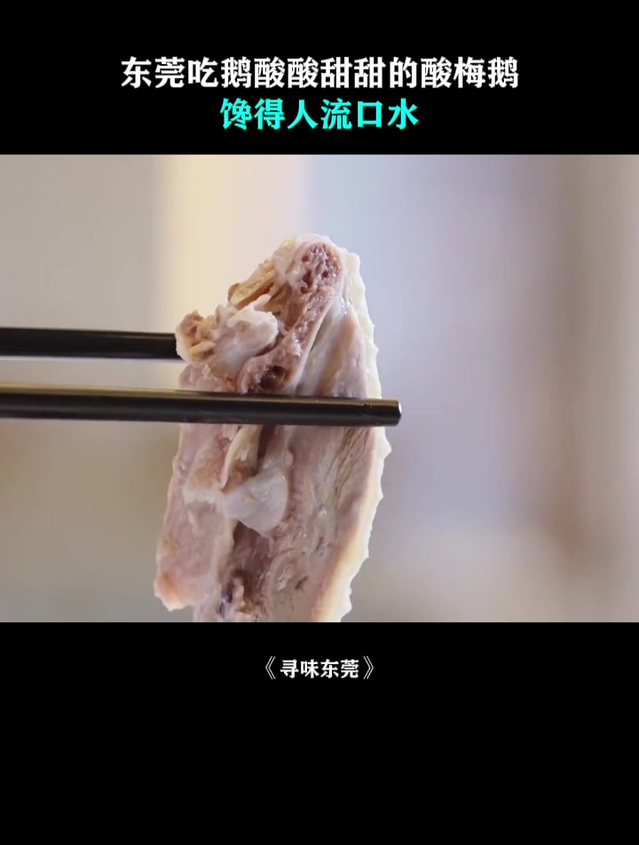 寻味东莞:东莞吃鹅酸酸甜甜的酸梅鹅,馋得人流口水