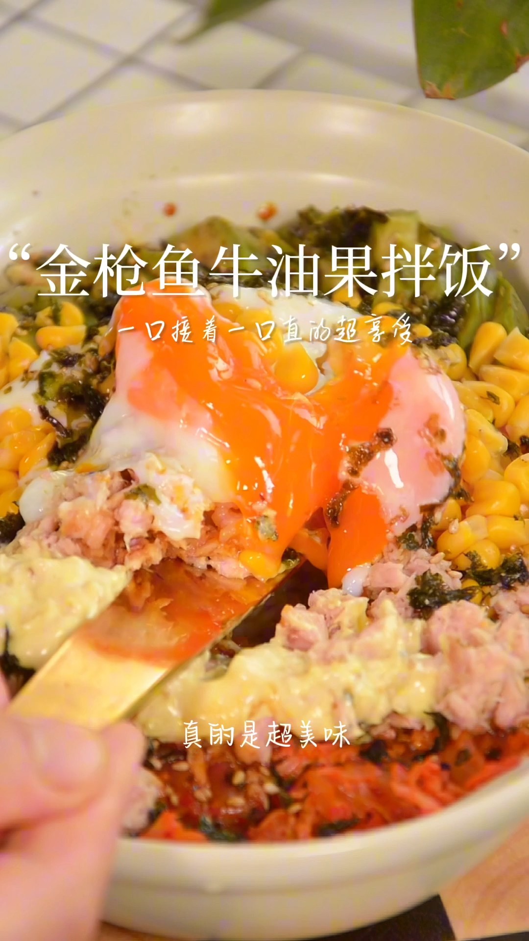 家庭版牛油果金枪鱼拌饭真的是比在餐厅还要美味