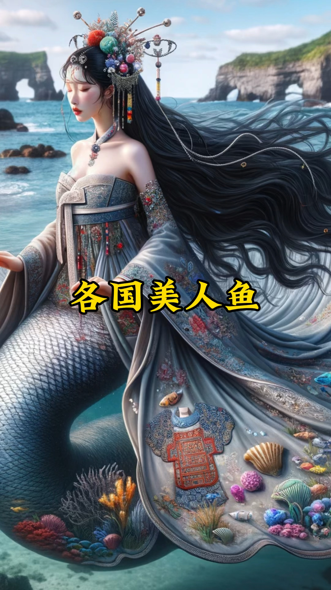 不同国家的美人鱼