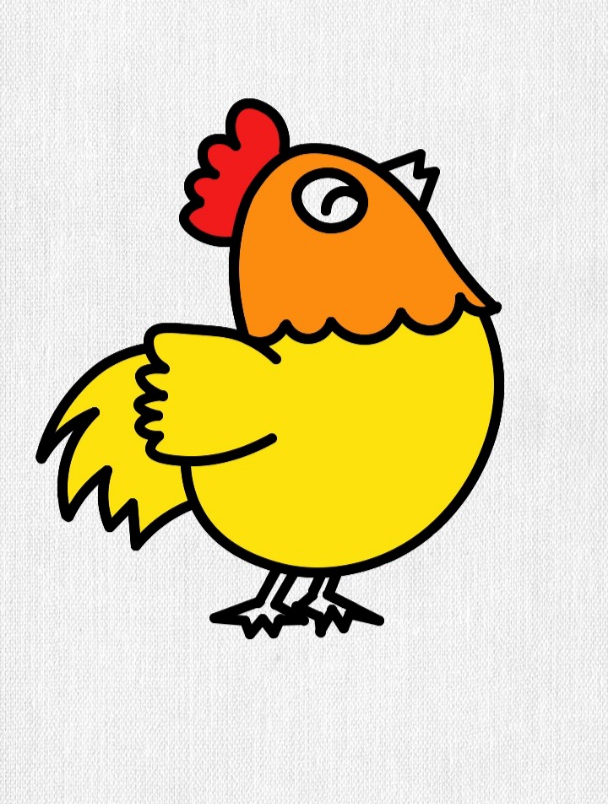 画一只漂亮的大公鸡,公鸡简笔画