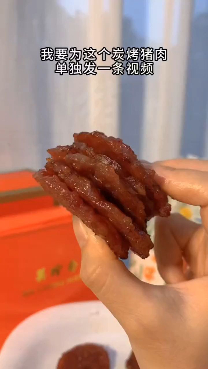 山姆同款潮汕炭烤猪肉脯原味蜜汁独立包装网红追剧解馋零食品整箱