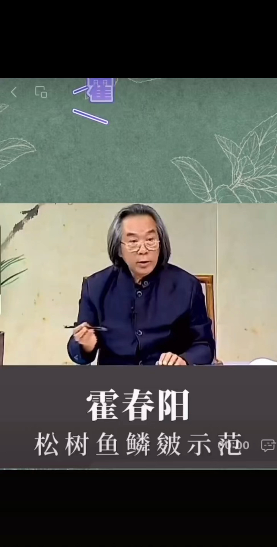 霍春阳松鼠鱼鳞皴技法讲解