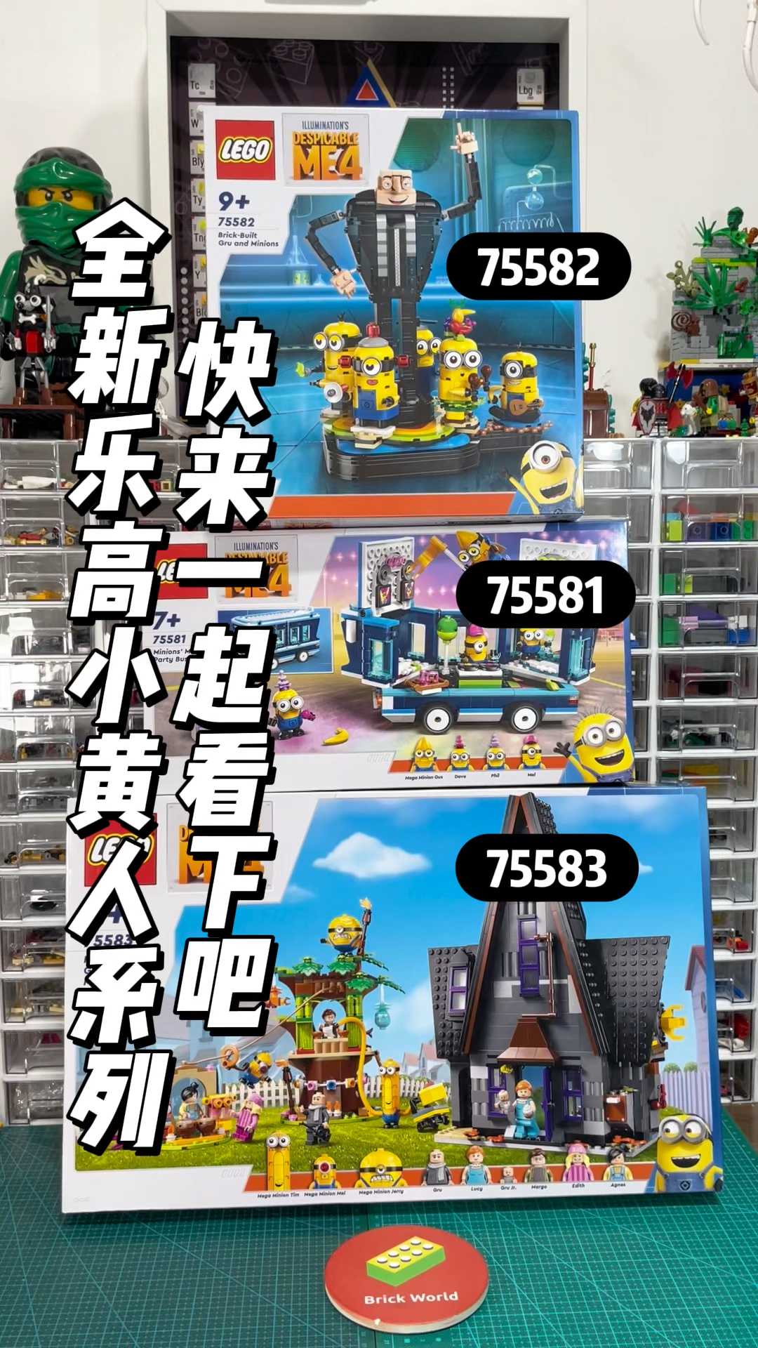 全新的乐高小黄人系列～快来一起看下吧～