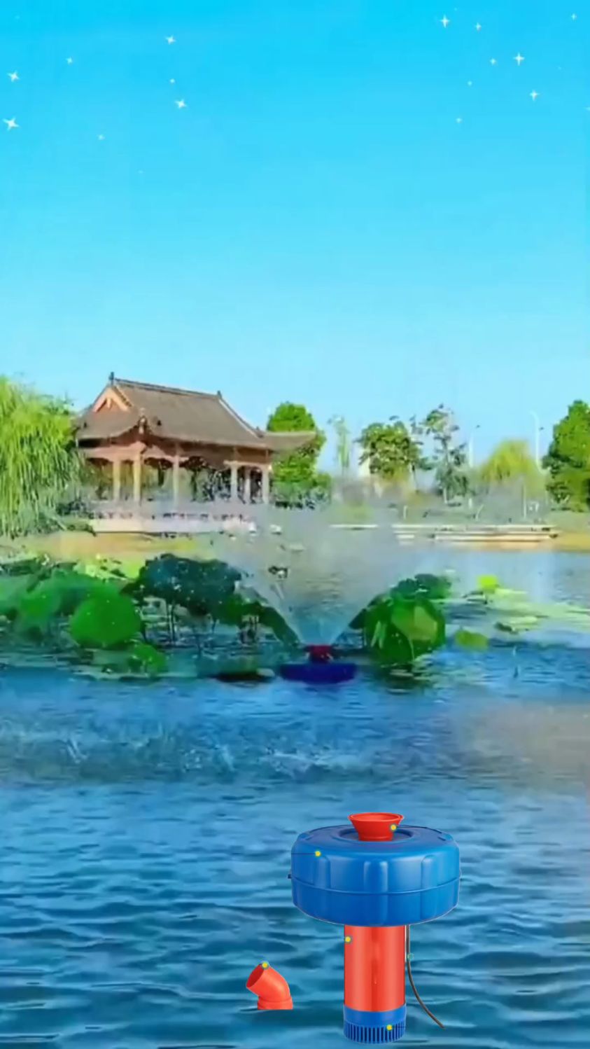 鱼塘增氧机220v/380v大功率池塘打氧机专用水产养殖浮水泵