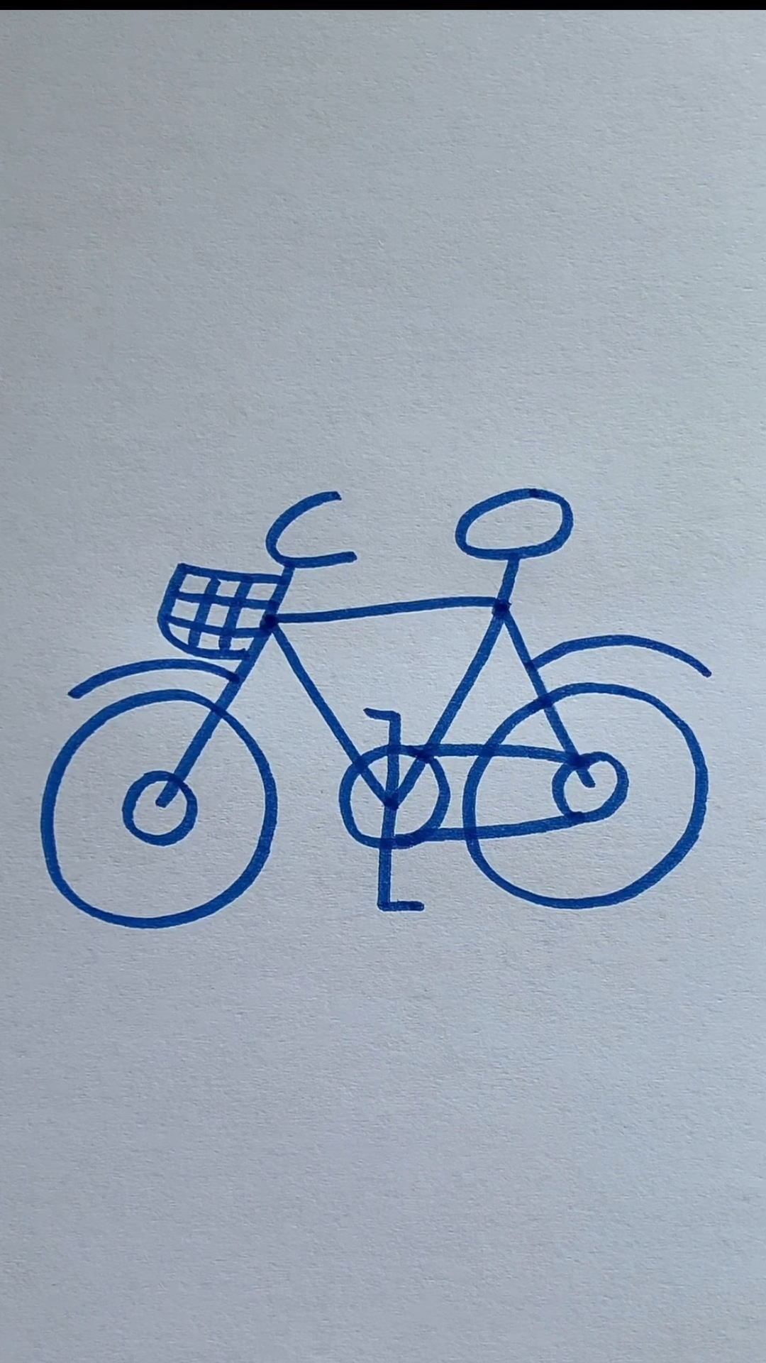 自行车简笔画,一学就会