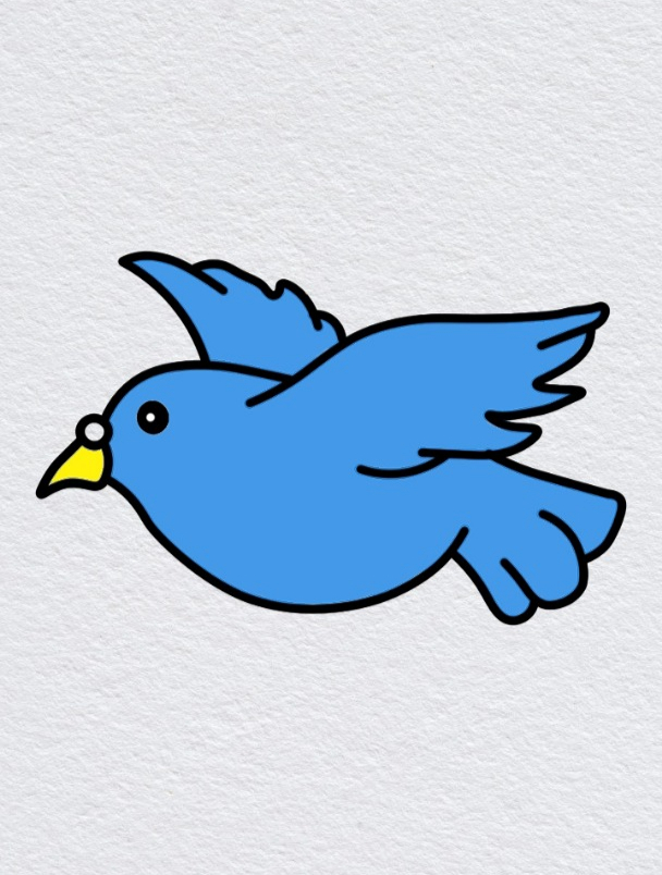 画一只可爱的鸽子,鸽子简笔画,动物简笔画