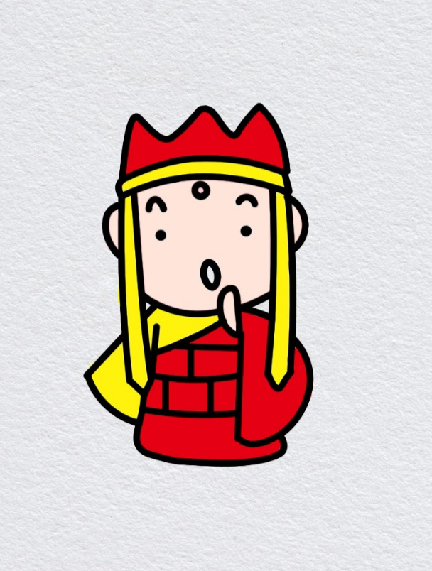 轻松几笔画西游记中的唐僧,亲子简笔画