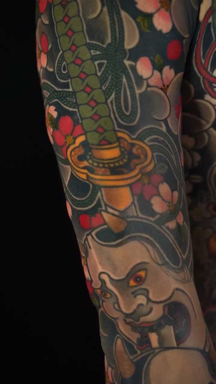 北京纹身/老传统花臂开衫纹身