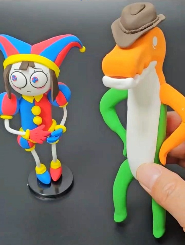 黏土手工DIY《神奇数字马戏团》新角色鳄鱼Gummigoo