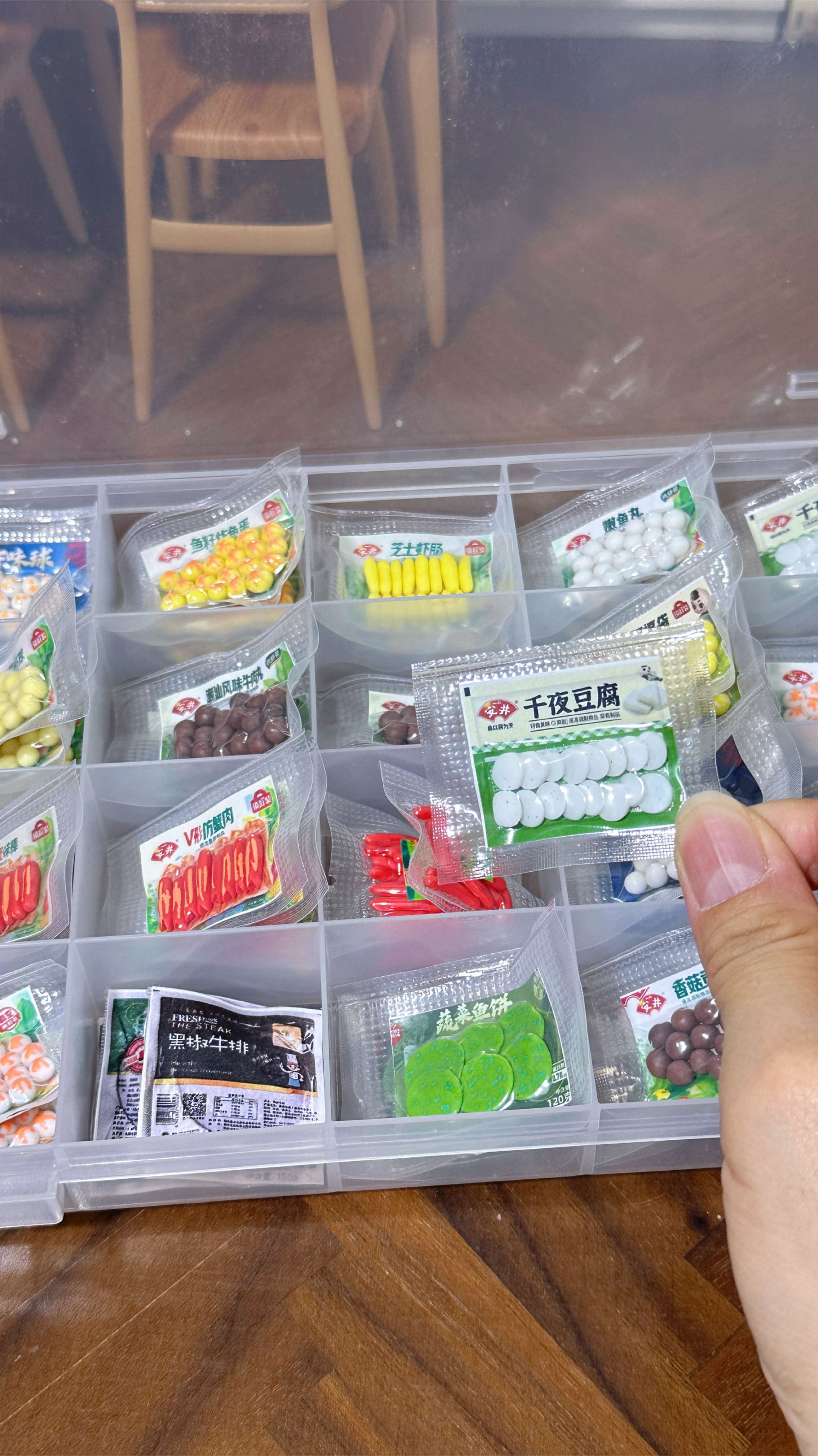 沉浸式收纳微缩火锅食材,太可爱了吧