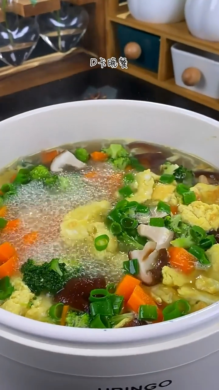 低卡美味西兰花菌菇汤
