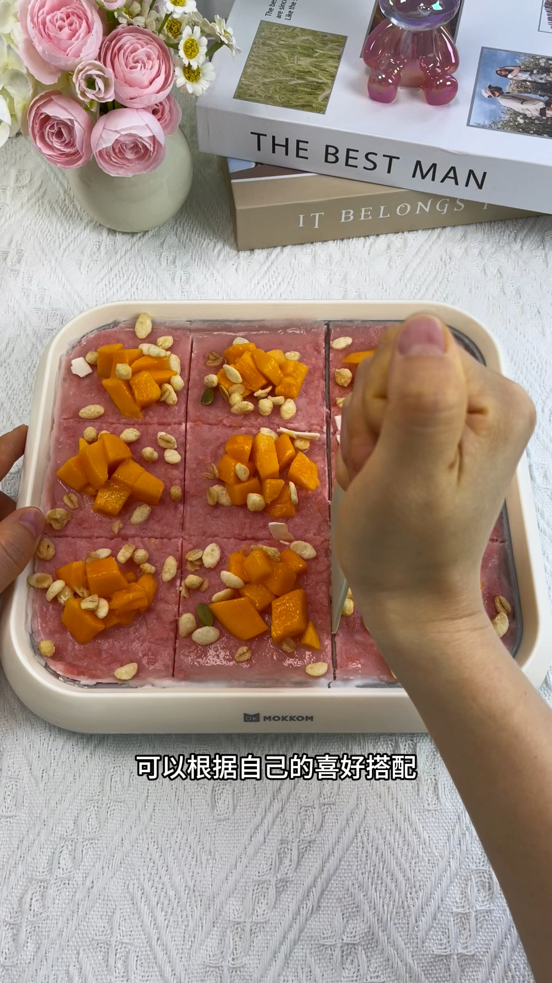 孩子自己在家就能diy的水果炒酸奶,吃着干净放心#炒酸奶 #炒冰
