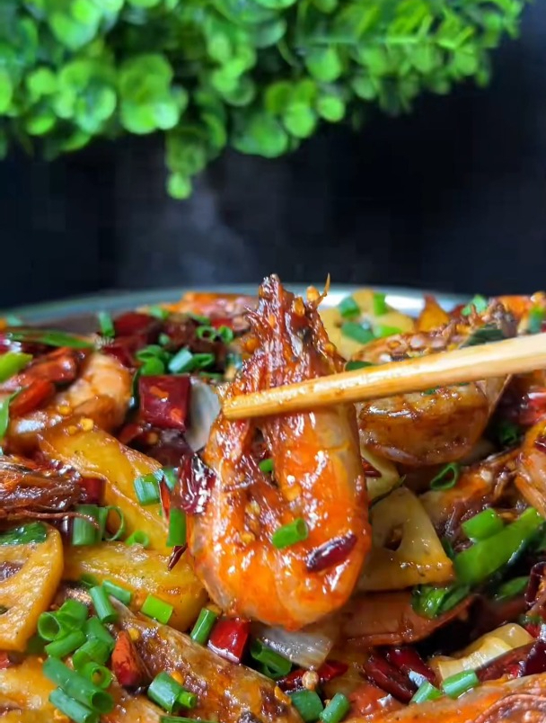 香辣干锅虾做法