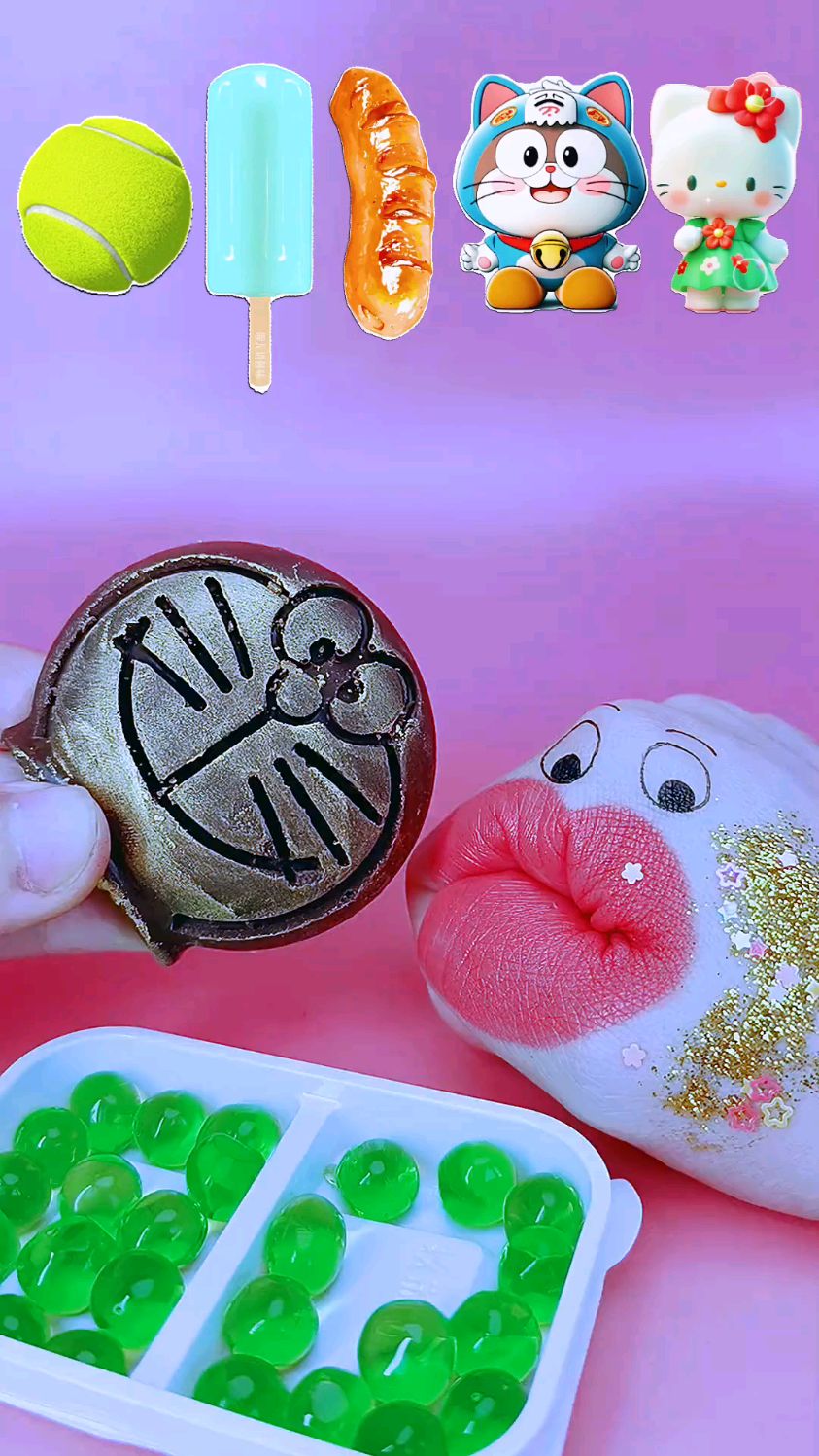 二次元美食,奇妙糖果之卡通巧克力