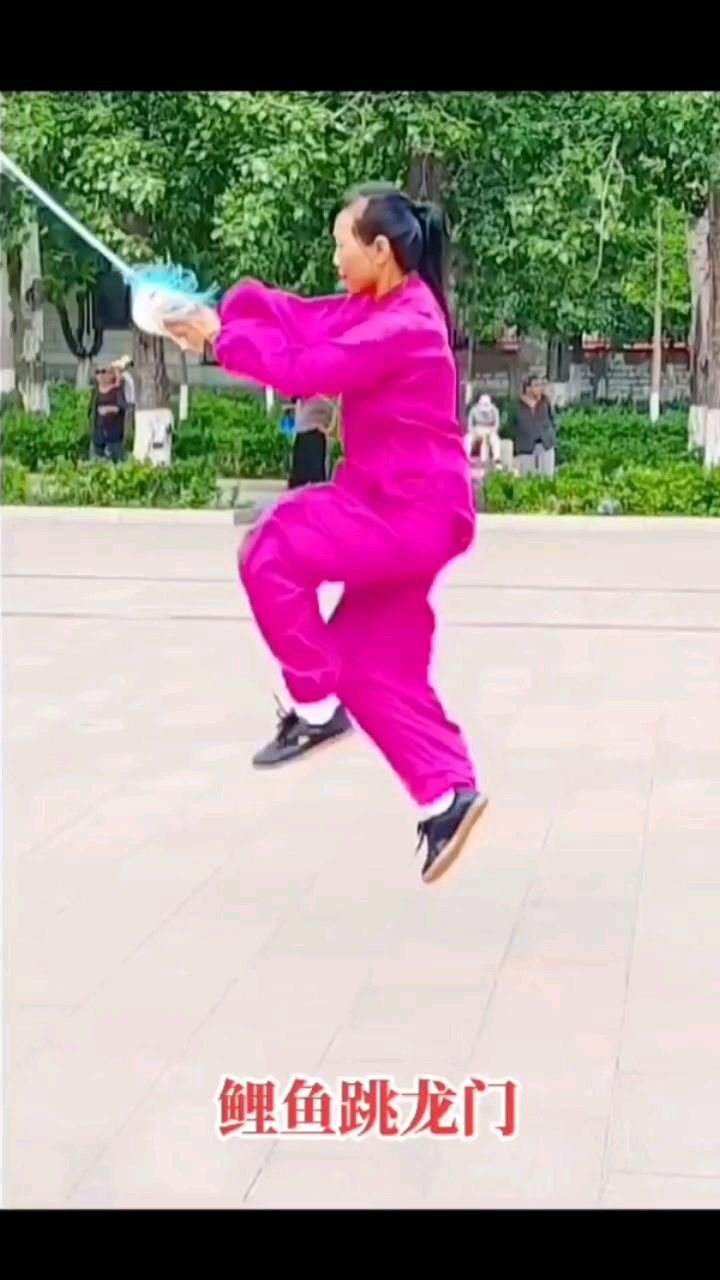 鱼跳龙门,51式太极剑,林正芳老师演练,轻灵沉稳跳得高